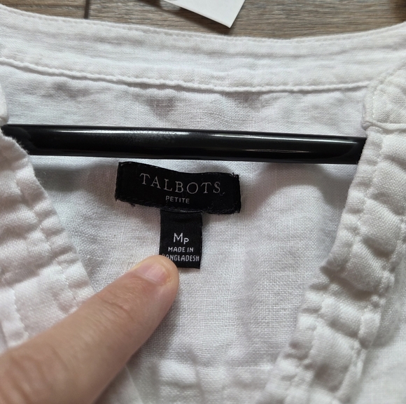 Talbots Linen Top - Picture 2 of 2